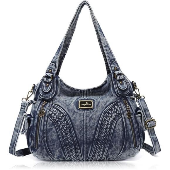 Purses and Handbags Women Fashion Tote Bag 2-denim Blue